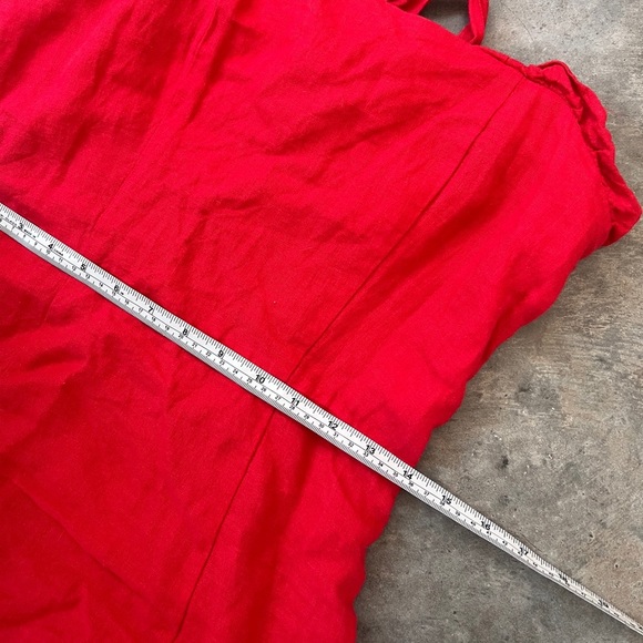 & Other Stories Red linen dress Size 6 - Picture 10 of 12